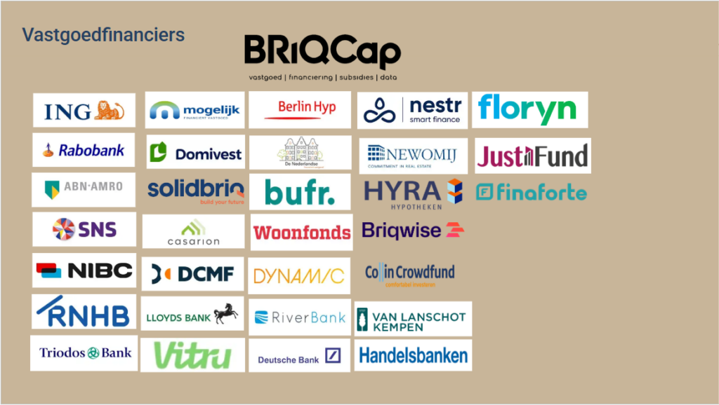 vastgoedfinanciers in Nederland. Als intermediair bemiddelen wij voor u als klant de beste vastgoedf financierings deal